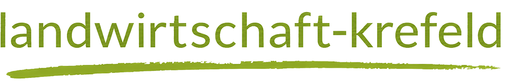 Logo landwirtschaft-krefeld mit grünem Schriftzug
